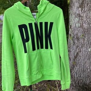 Lime Green Victoria’s Secret Hoodie